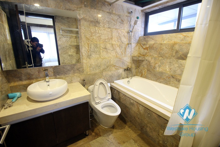 Nice apartment with outdoor balcony for rent on Westlake side, Tay Ho, Hanoi